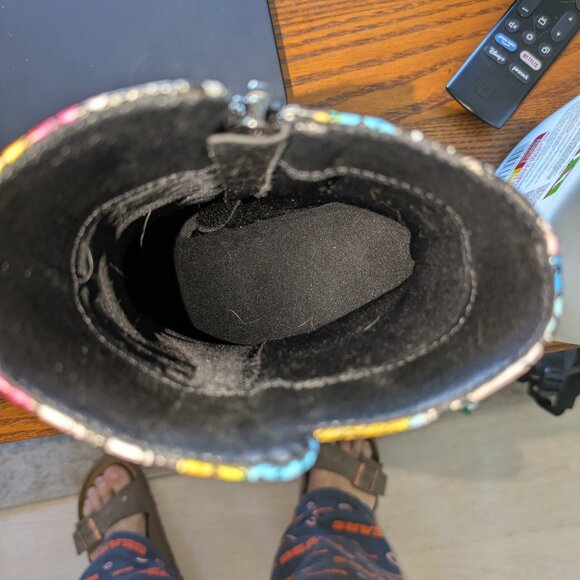 Colorful block healed booties - Picture 9 of 10